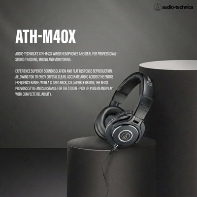 Audio-Technica ATH-M40x Professional Monitor Headphones w/ Case