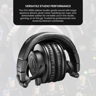 Audio-Technica ATH-M50XENSO Wired Monitor Headphones - Black Limited Edition