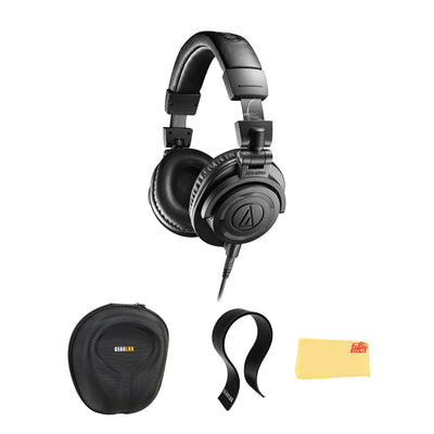 Audio-Technica ATH-M50XENSO Wired Monitor Headphones - Black Limited Edition w/ Case