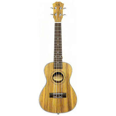 Barcelona Zebra Wood Concert Ukulele w/ Gig Bag