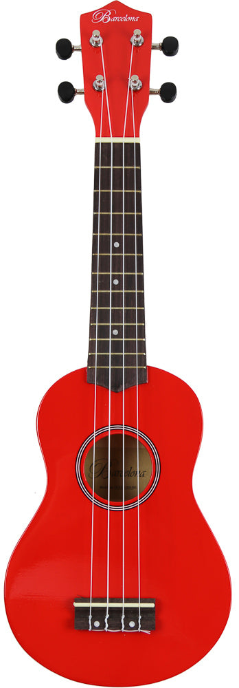 Barcelona Soprano Ukulele - Red