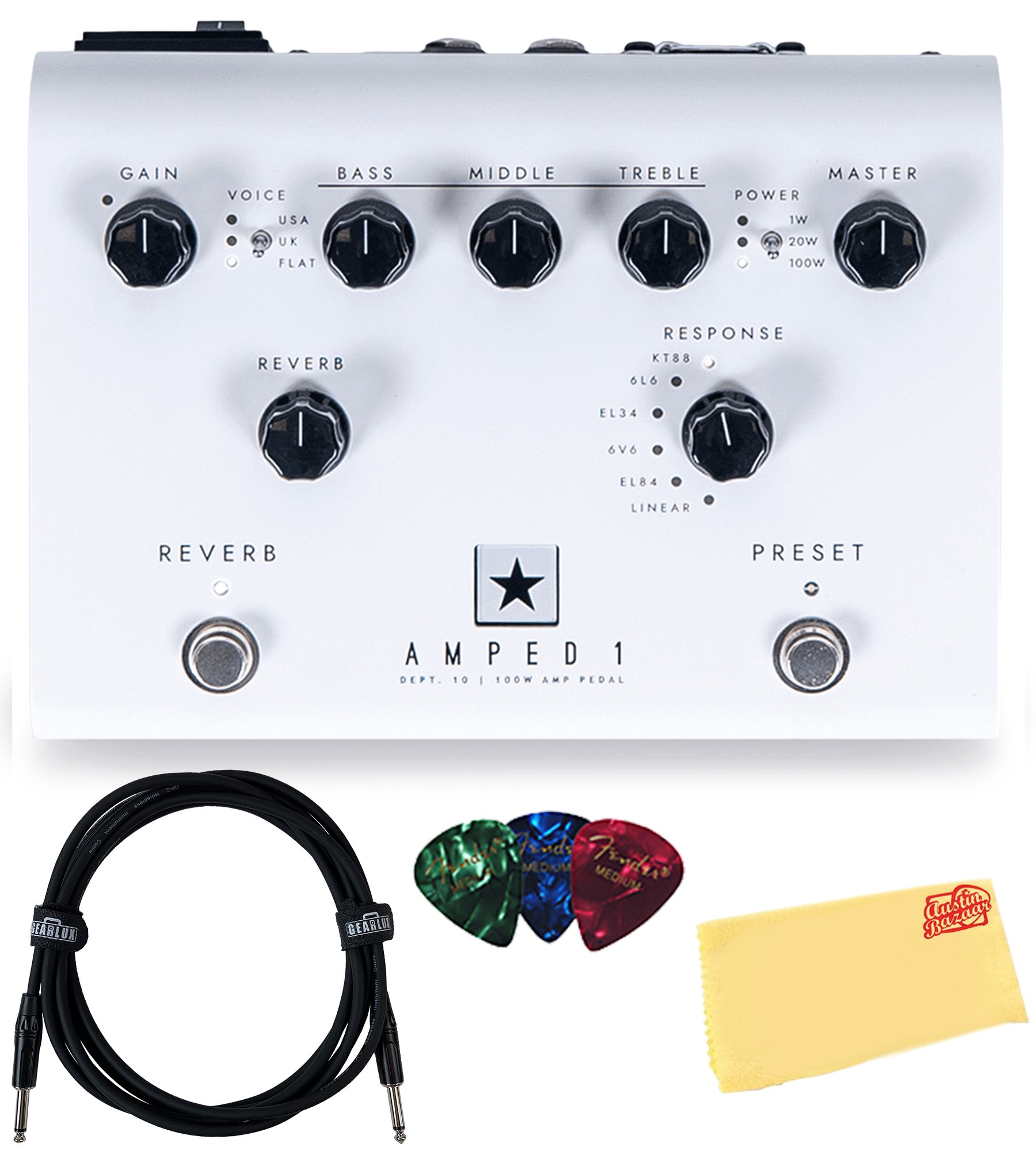 Blackstar Dept 10 Amped 1 Guitar Amplifier Pedal w/ Instrument Cable