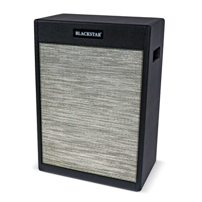 Blackstar St. James 2x12-Inch Vertical Guitar Amplifier Cabinet - Black w/ Instrument Cable