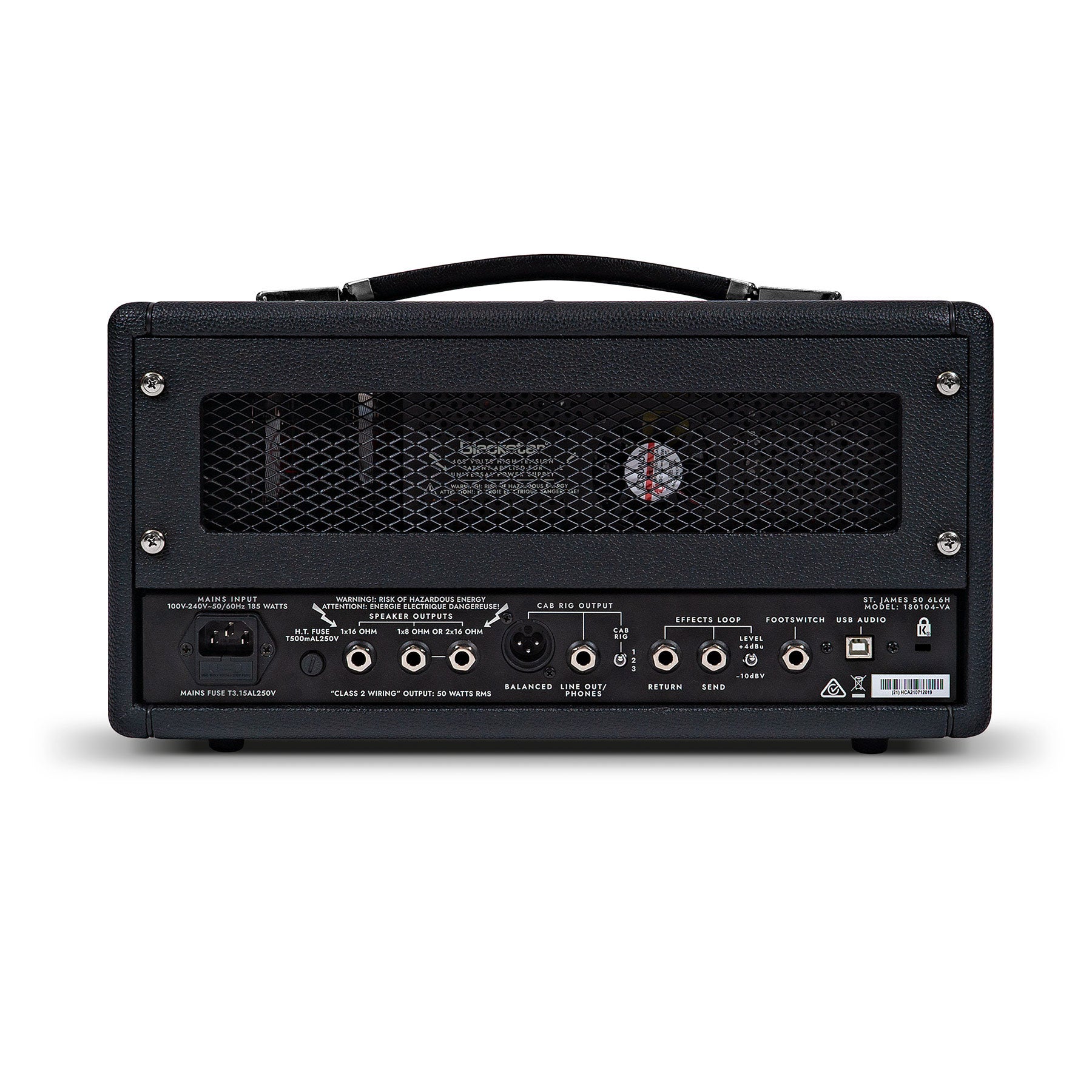 Blackstar St. James 50-Watt 6L6 Tube Guitar Amplifier Head w/ Instrument Cable
