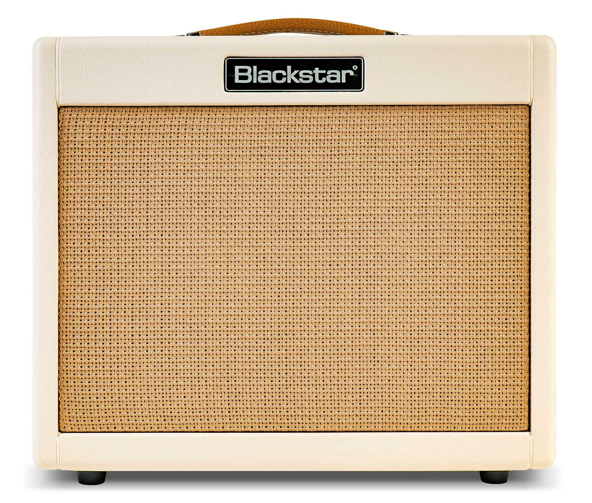 Blackstar TV-10 A 10-Watt 12-Inch Guitar Combo Amplifier with 6L6 Tube - Cream w/ Instrument Cable