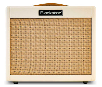 Blackstar TV-10 A 10-Watt 12-Inch Guitar Combo Amplifier with 6L6 Tube - Cream w/ Instrument Cable