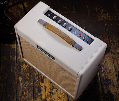 Blackstar TV-10 A 10-Watt 12-Inch Guitar Combo Amplifier with 6L6 Tube - Cream w/ Instrument Cable