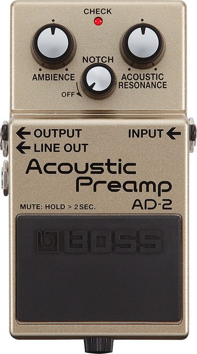 Boss AD-2 Acoustic Preamp w/ Power Supply
