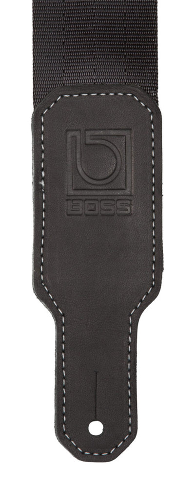 BOSS BSB-20 2-Inch Seatbelt Guitar Strap - Black w/ Picks
