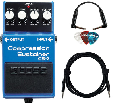 Boss CS-3 Compressor/Sustainer w/ Instrument Cable