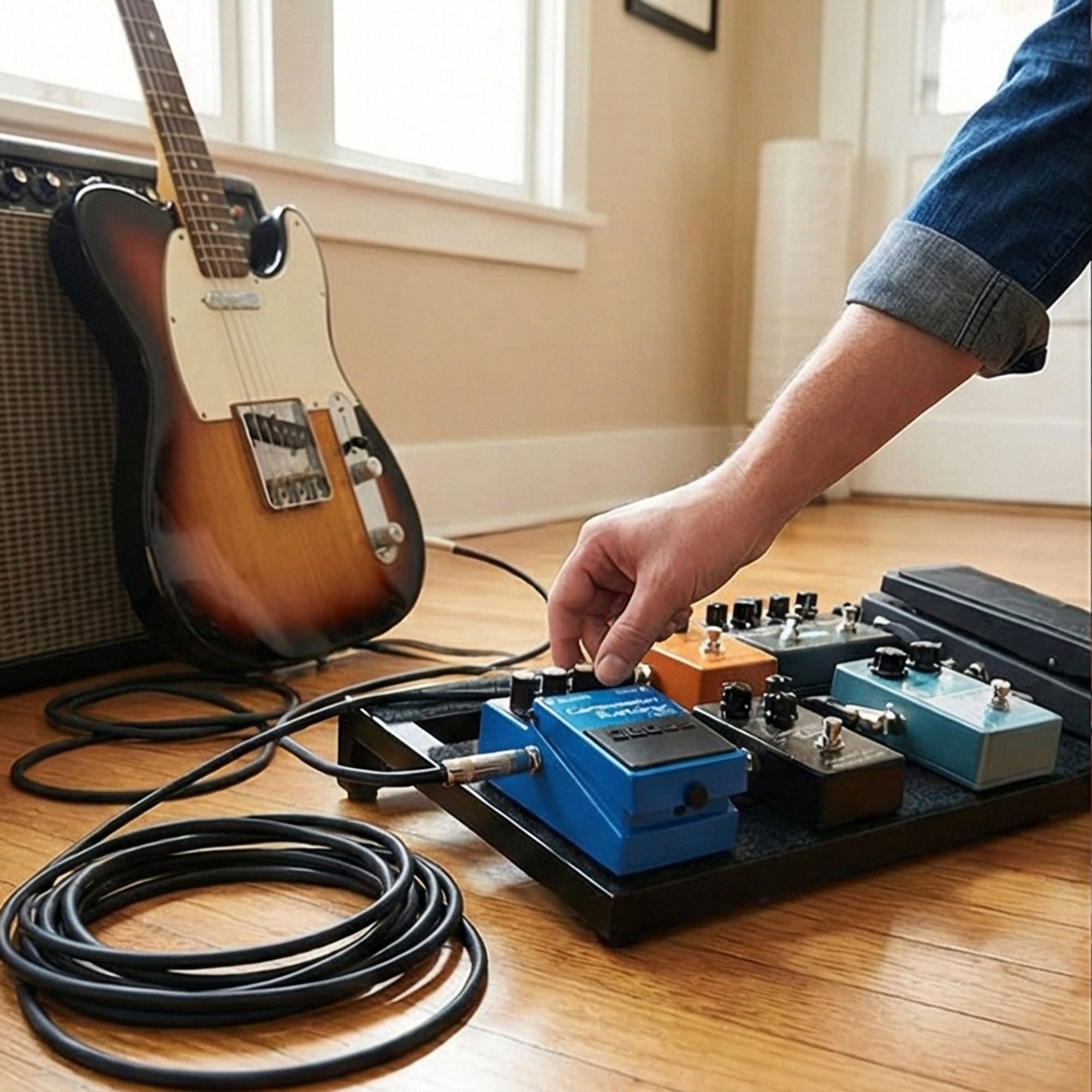 Boss CS-3 Compressor/Sustainer w/ Instrument Cable