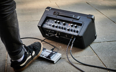 Boss Cube Street II Battery-Powered Stereo Amplifier - Black w/ Cables