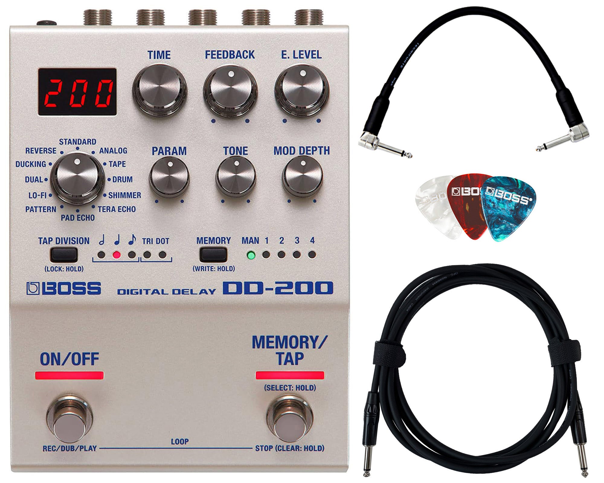 BOSS デジタルディレイ DD-200 BOSS DD-200 DIGITAL DELAY 12 Delay
