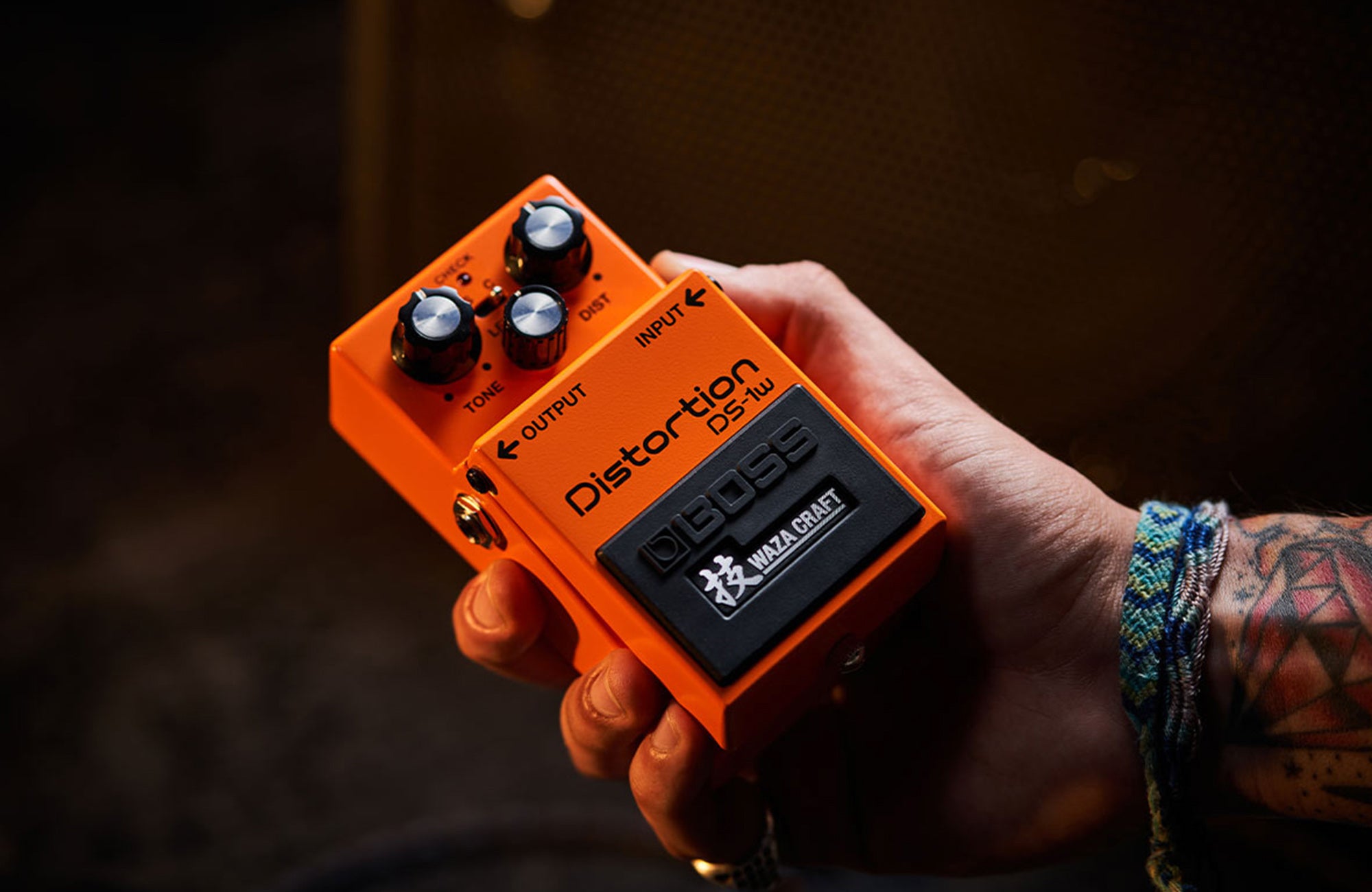 Boss DS-1W Waza Craft Distortion w/ Instrument Cable