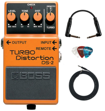 Boss DS-2 Turbo Distortion w/ Cables