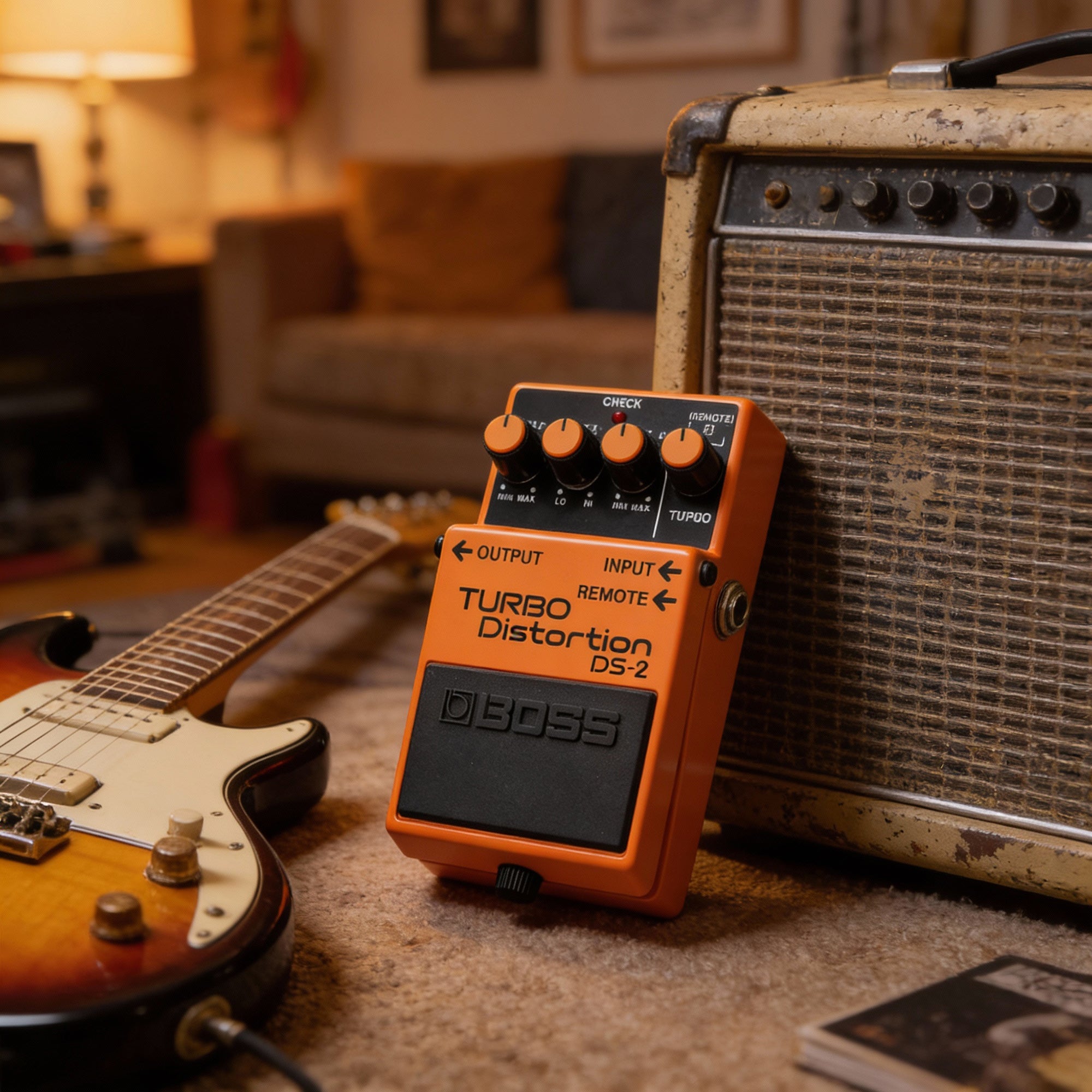 Boss DS-2 Turbo Distortion w/ Cables