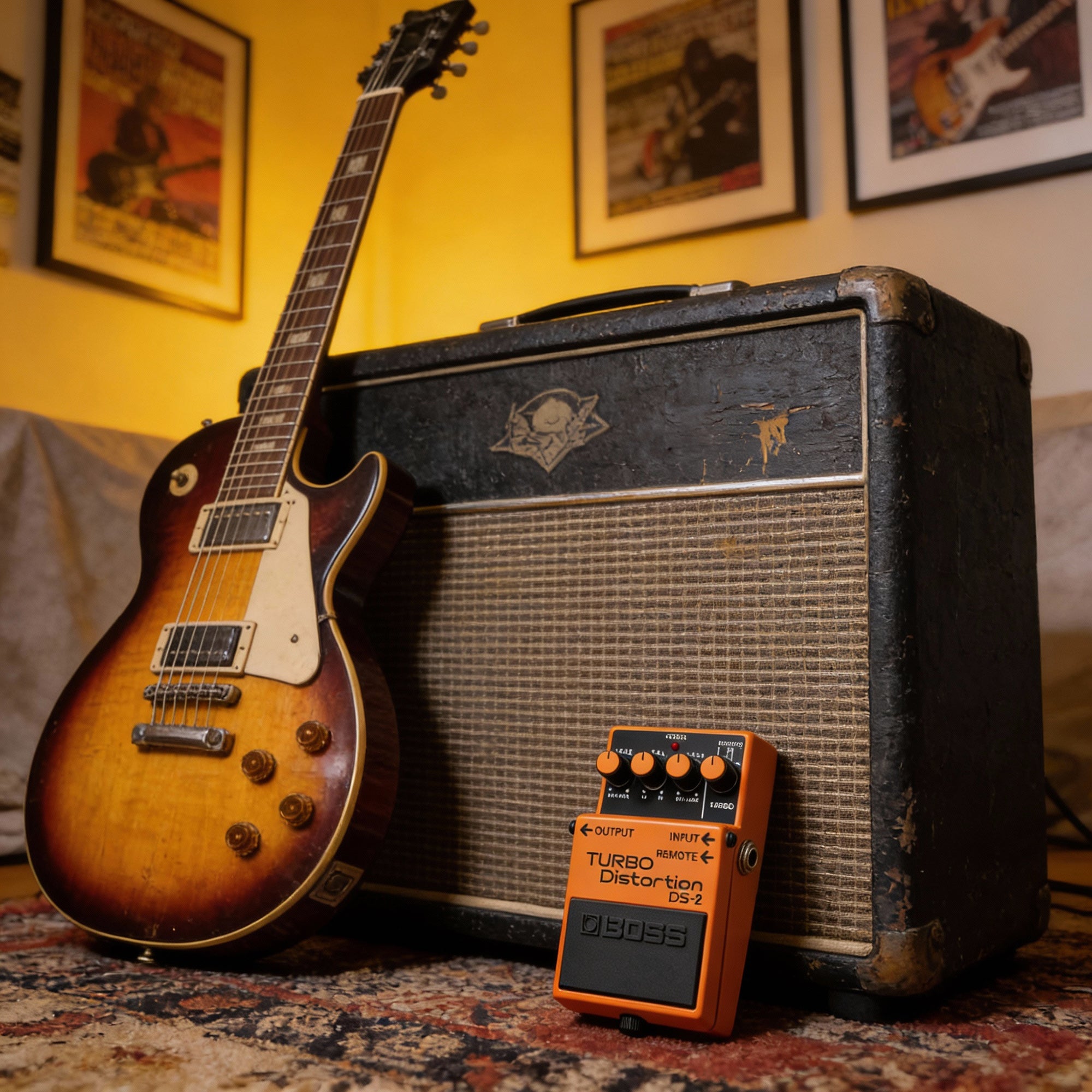 Boss DS-2 Turbo Distortion w/ Cables