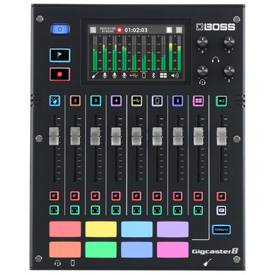 Boss Gigcaster 8 Audio Streaming Mixer w/ Instrument Cable