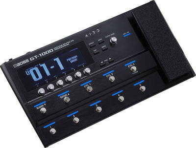 Boss GT-1000 Guitar Effects Processor w/ Instrument Cables