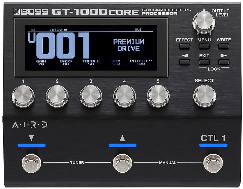 Boss GT-1000CORE Guitar Effects Processor w/ Instrument Cable