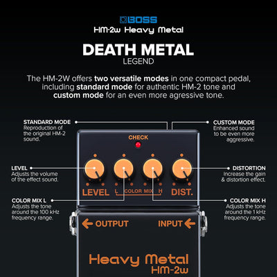 Boss HM-2W Waza Craft Heavy Metal Distortion