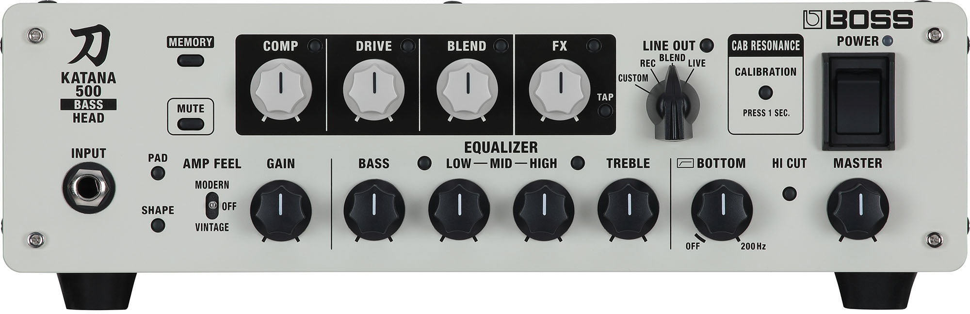Boss Katana-500 Bass Amplifier Head w/ Instrument Cable