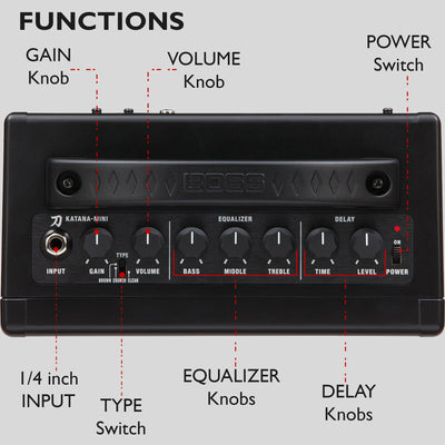 Boss Katana Mini Guitar Combo Amplifier w/ Power Supply