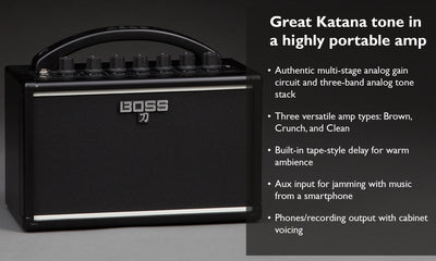 Boss Katana Mini Guitar Combo Amplifier w/ Power Supply