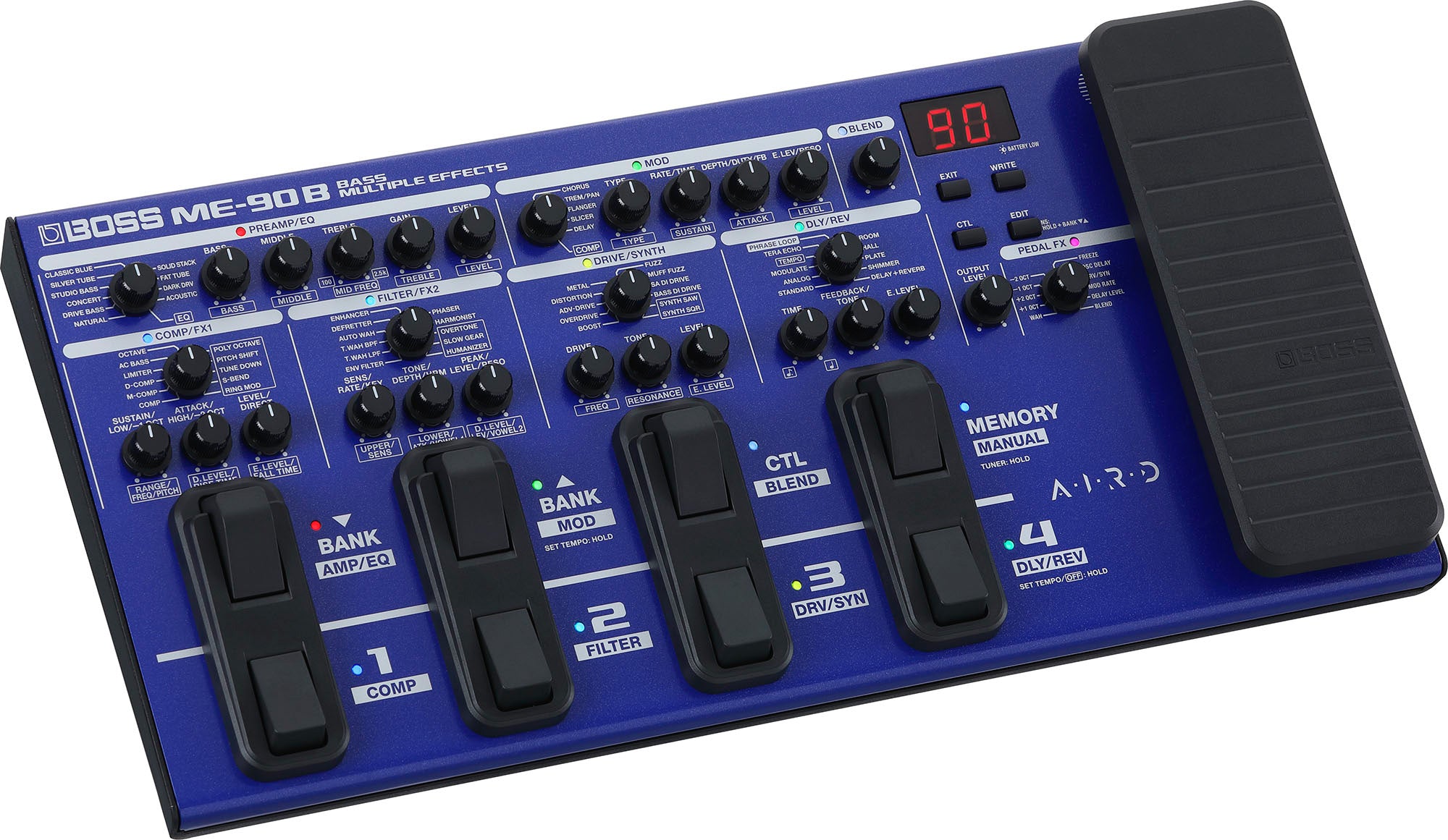Boss ME-90B Bass Multi-Effects Processor w/ Instrument Cable