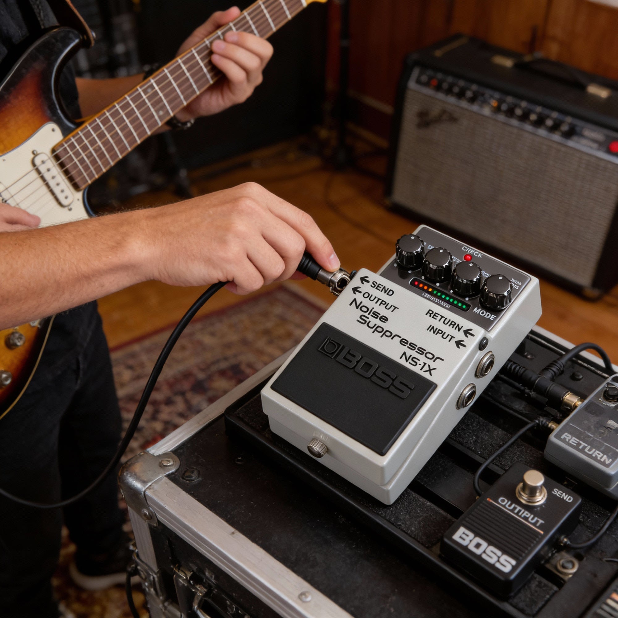 Boss NS-1X Noise Suppressor w/ Instrument Cable
