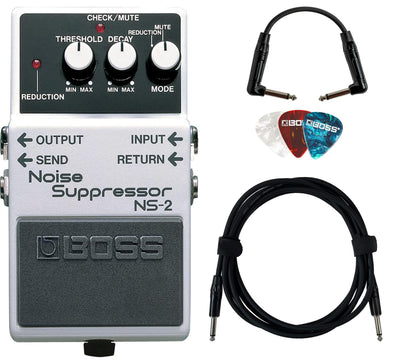 Boss NS-2 Noise Suppressor w/ Instrument Cables