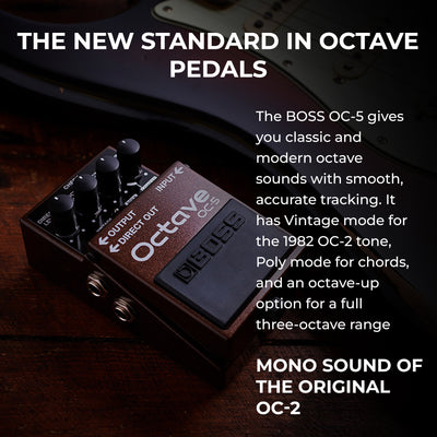 Boss OC-5 Octave w/ Instrument Cable