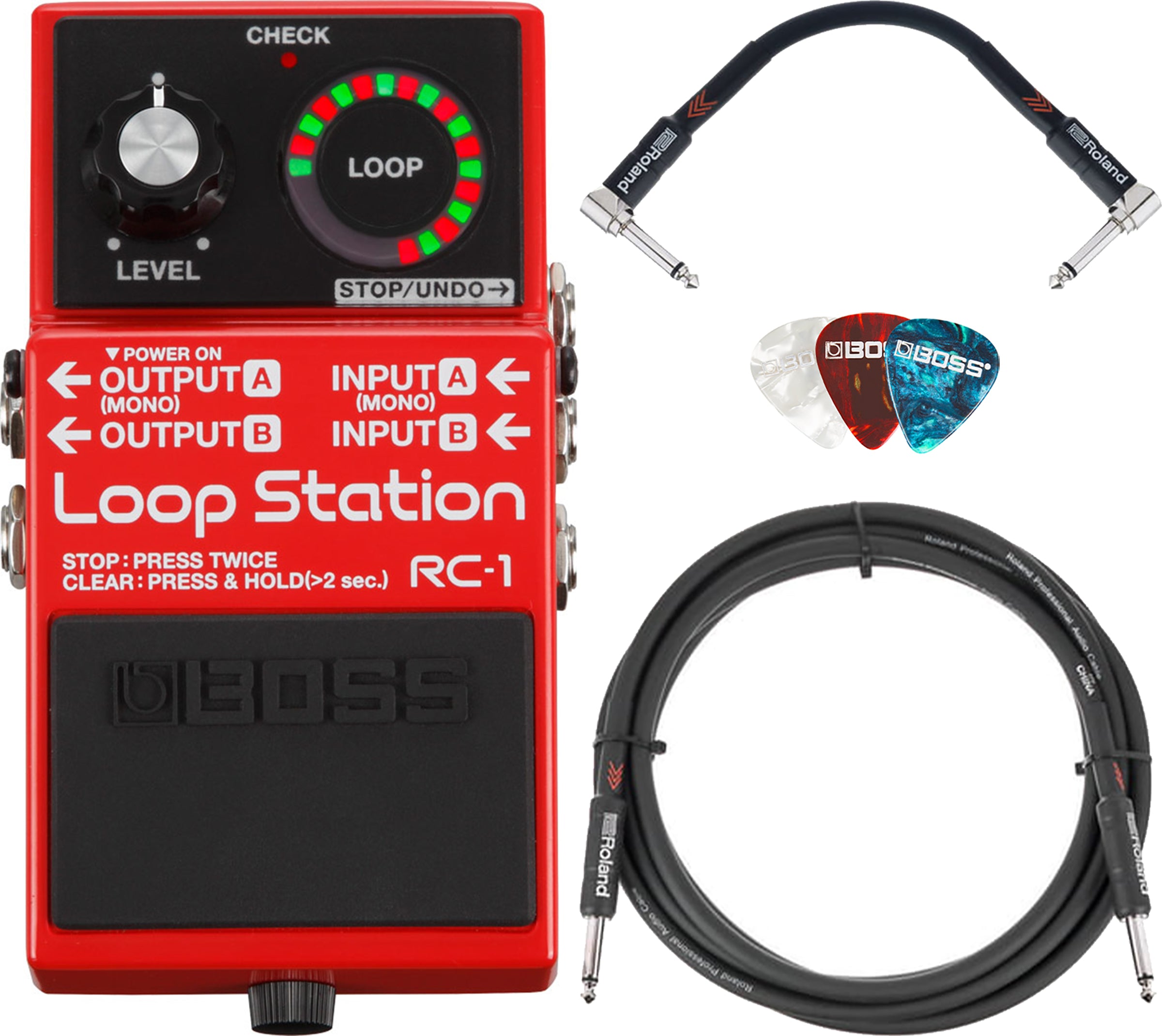 Boss RC-1 Loop Station w/ Instrument Cables – Austin Bazaar