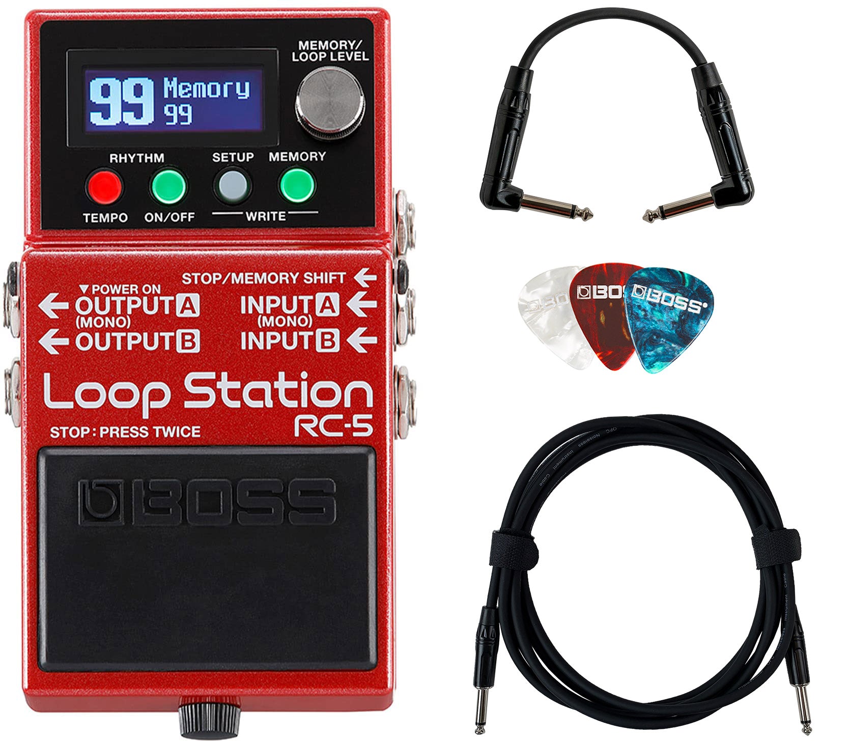 Boss RC-5 Loop Station w/ Instrument Cable