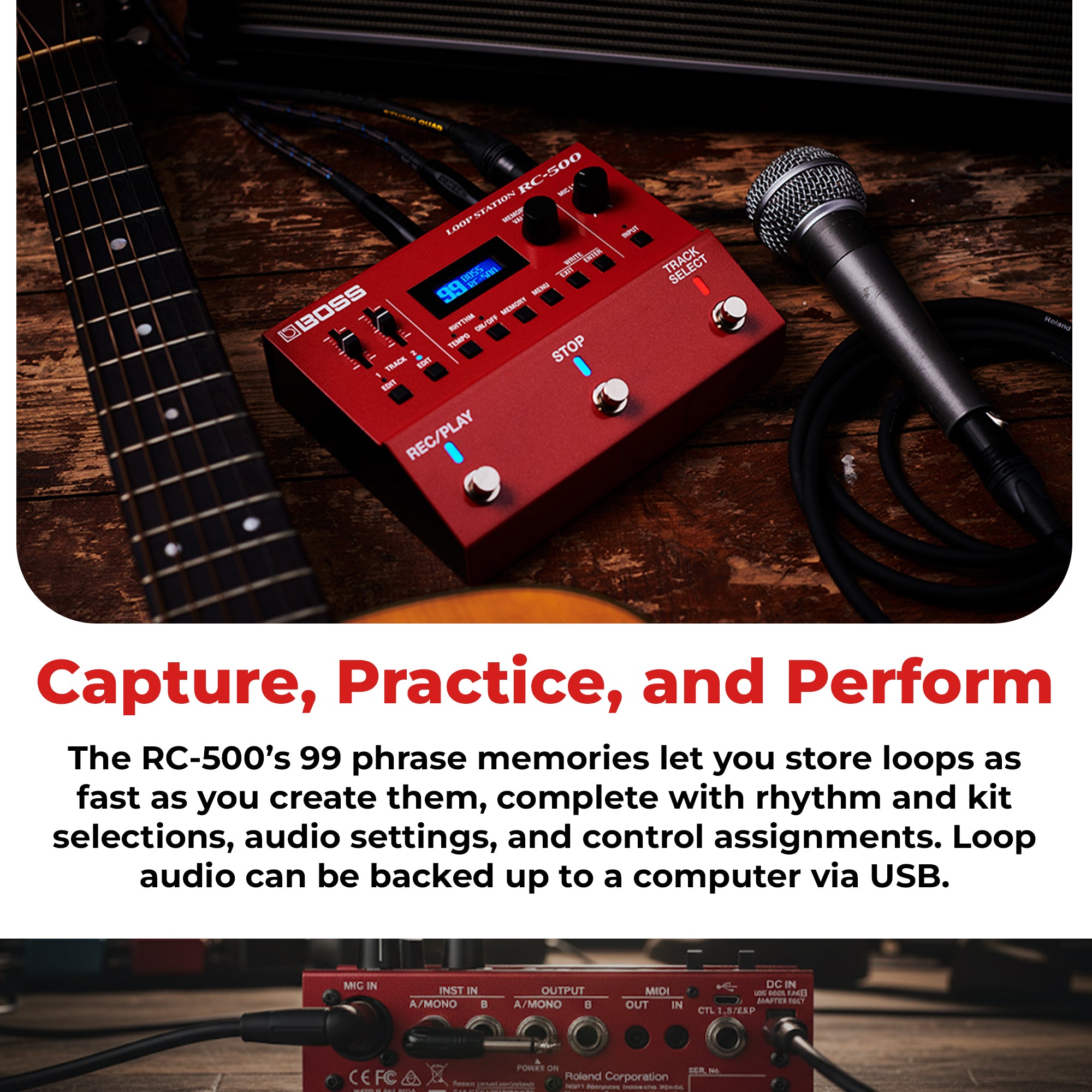 Boss RC-500 Loop Station w/ Power Supply – Austin Bazaar