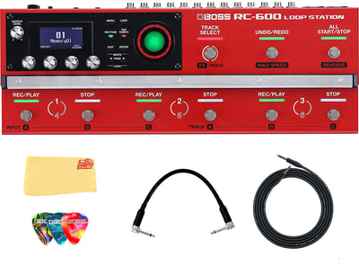 Boss RC-600 Loop Station w/ Instrument Cables