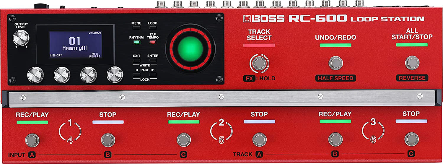Boss RC-600 Loop Station w/ Instrument Cables
