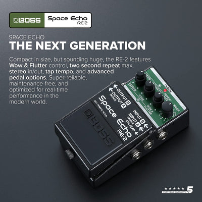 Boss RE-2 Space Echo Delay and Reverb Effects