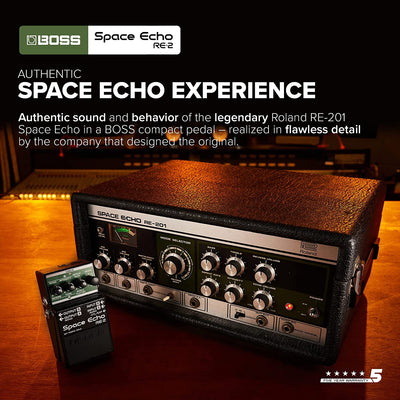 Boss RE-2 Space Echo Delay and Reverb Effects