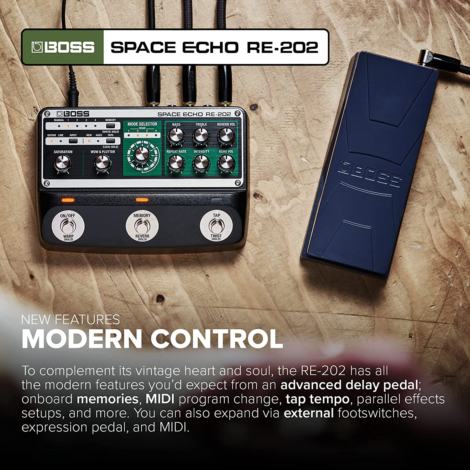 Boss RE-202 Space Echo Delay and Reverb Effects