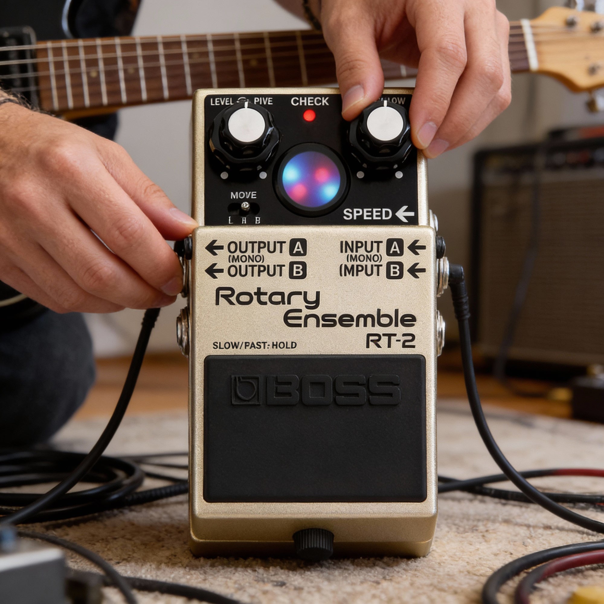 Boss RT-2 Rotary Ensemble w/ Power Supply