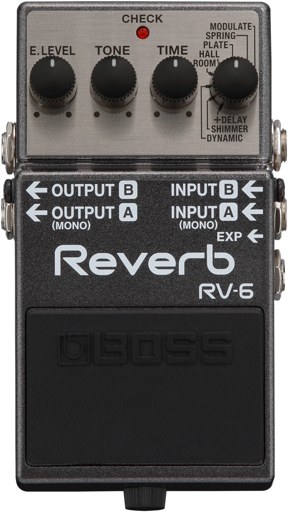 BOSS RV-6 Reverb 通電確認のみ Boss RV-6 Reverb w/ Instrument Cables – Austin Bazaar