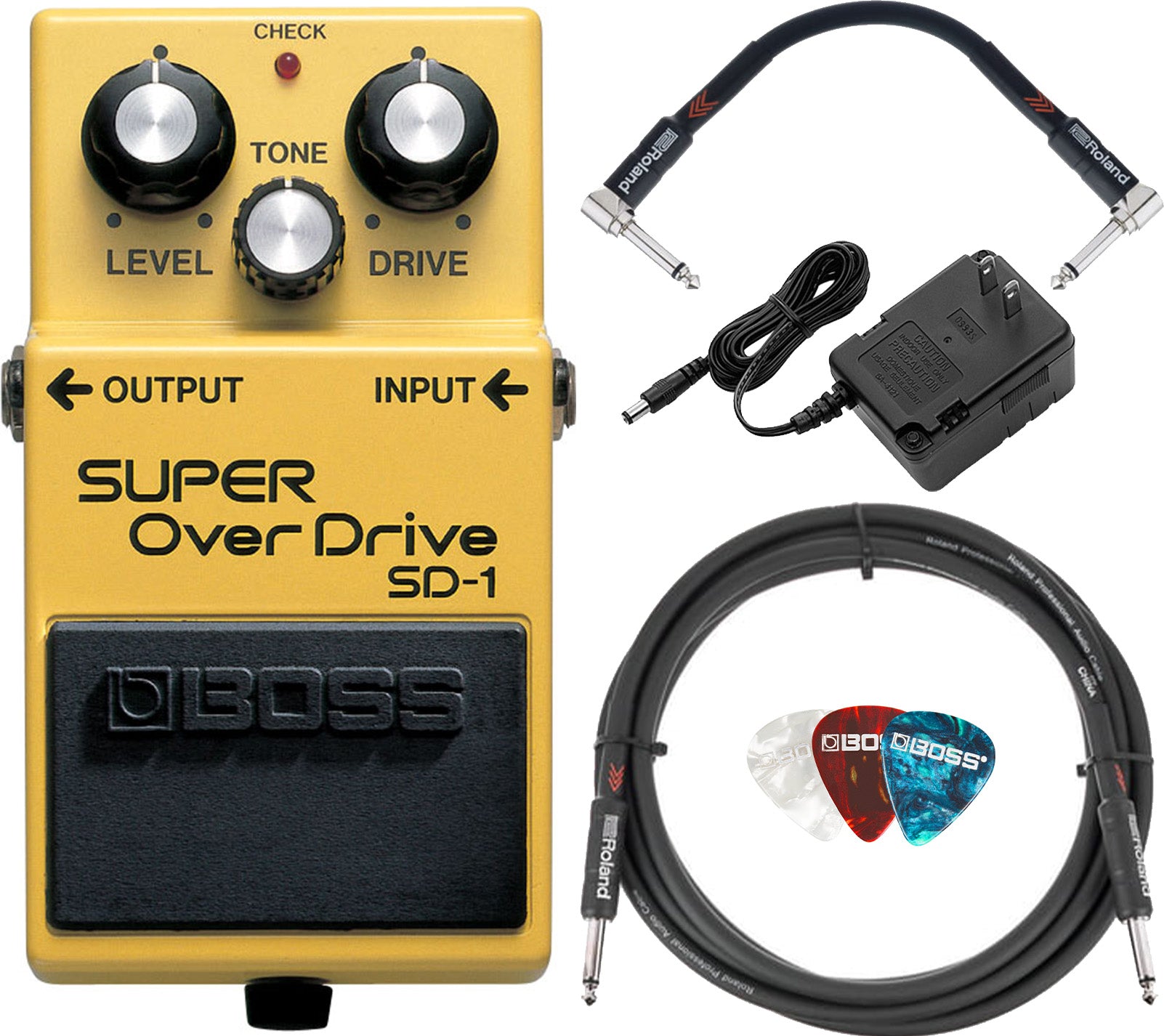 Boss SD-1 Super OverDrive w/ Power Supply – Austin Bazaar