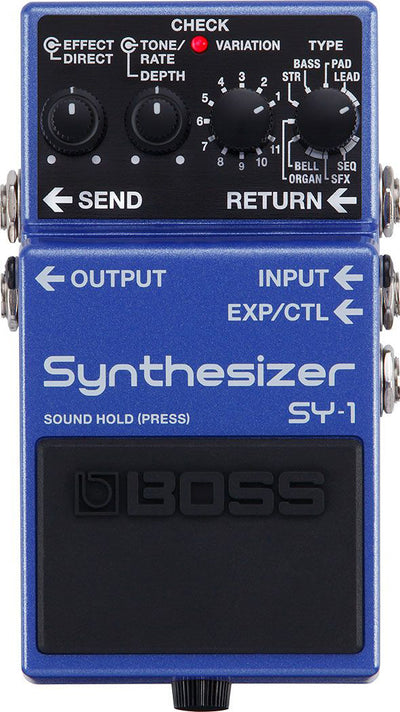 Boss SY-1 Guitar Synthesizer w/ Instrument Cables