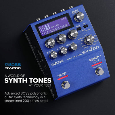 Boss SY-200 Guitar Synthesizer w/ Instrument Cables