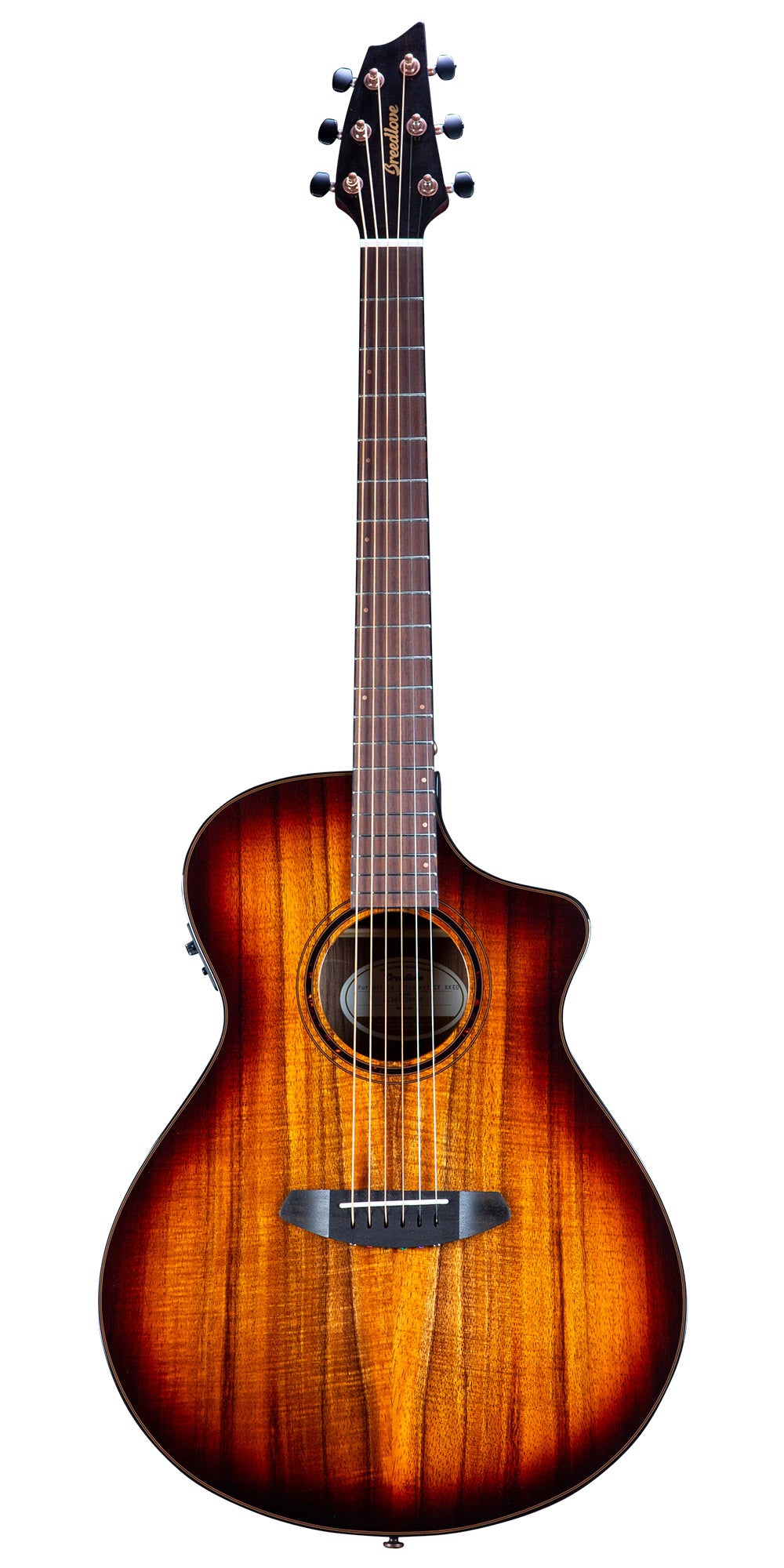Breedlove Pursuit Exotic S Concert Edgeburst CE Acoustic-Electric Guitar - Koa