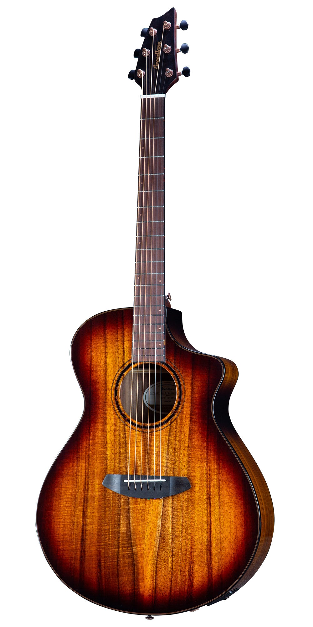 Breedlove Pursuit Exotic S Concert Edgeburst CE Acoustic-Electric Guitar - Koa