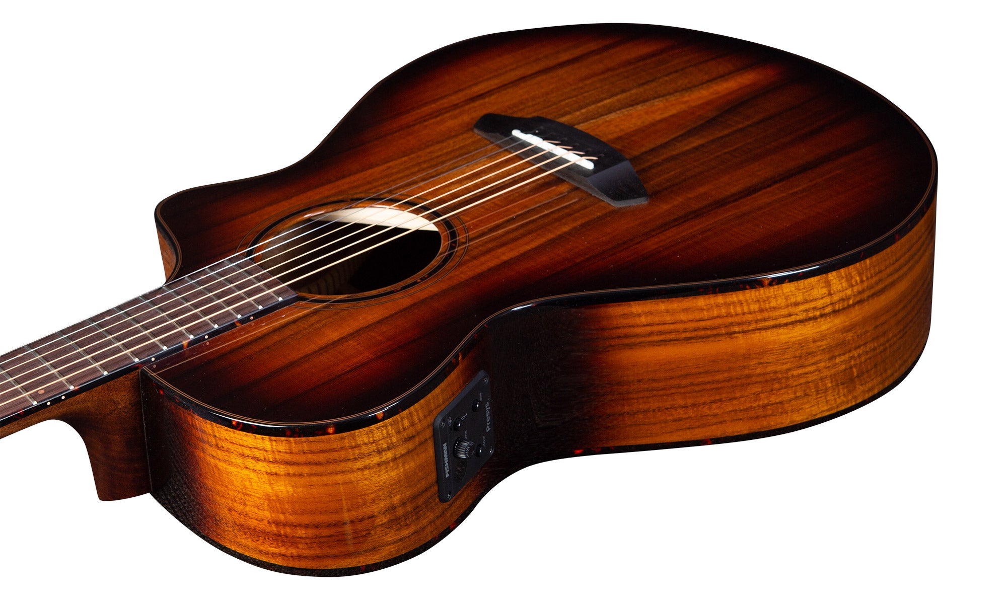 Breedlove Pursuit Exotic S Concert Edgeburst CE Acoustic-Electric Guitar - Koa