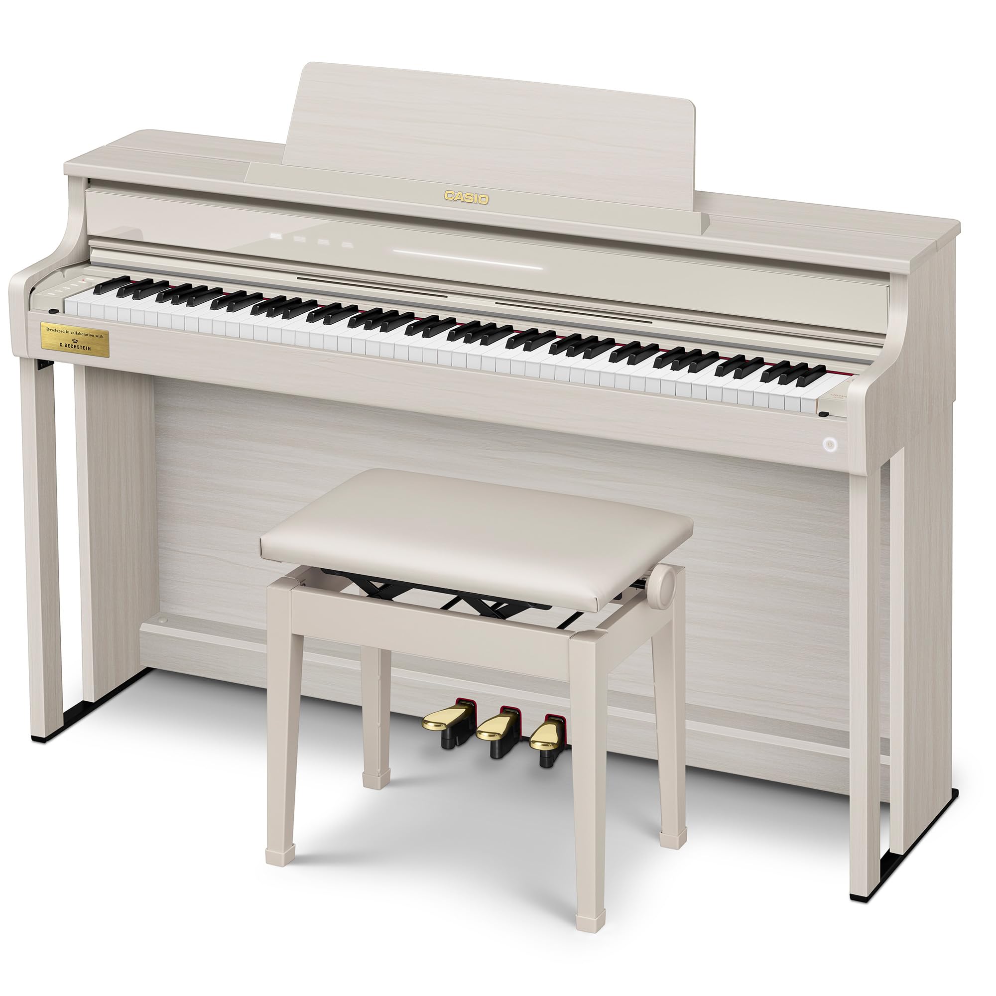 Casio AP-750 Celviano 88-Key Digital Piano - Gray Beige w/ Adjustable Stand