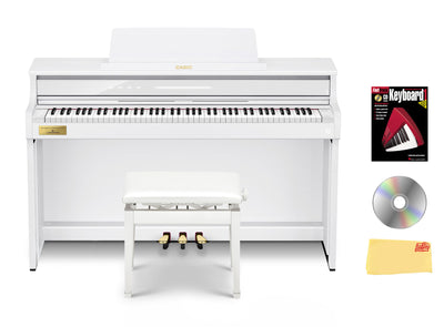 Casio AP-750 Celviano 88-Key Digital Piano - White w/ Adjustable Stand